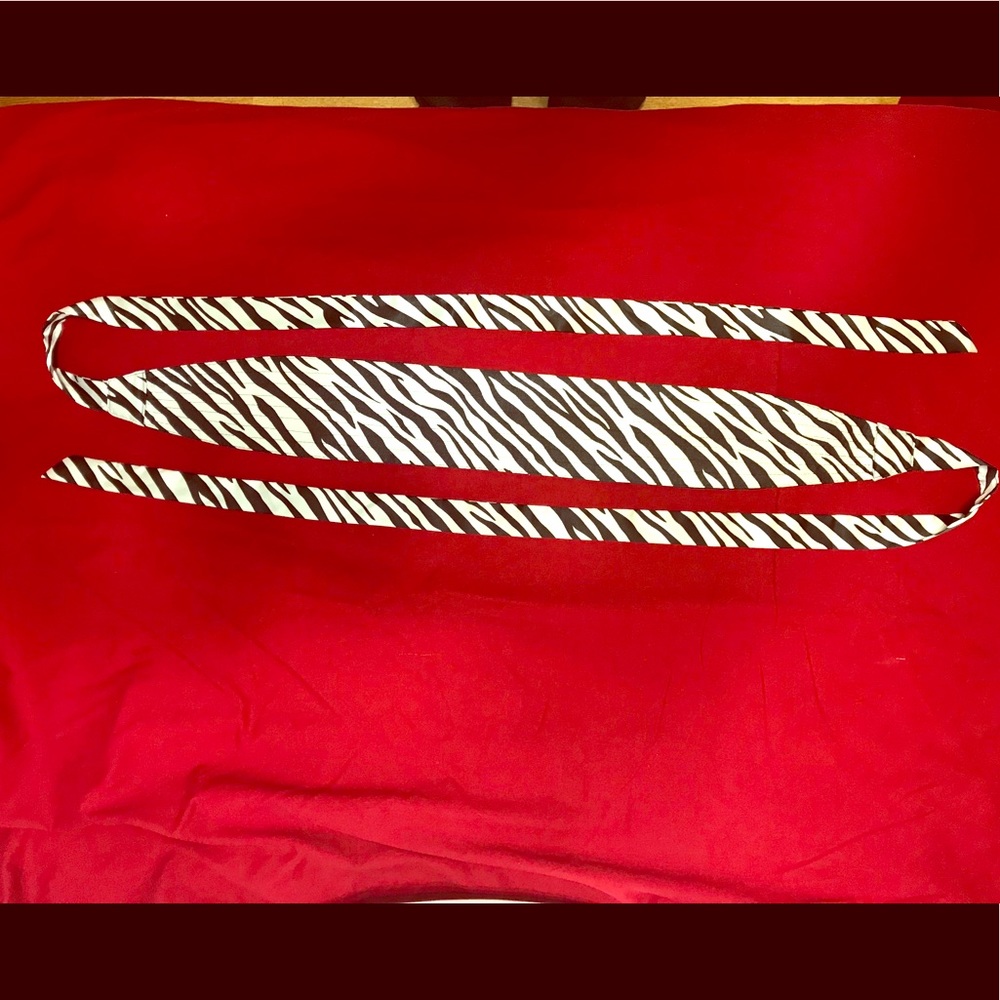 Women’s Zebra Print Sash Belt